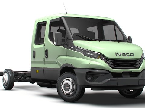 Iveco Daily Çift Kabin L4 Şasi 2026 3D Model