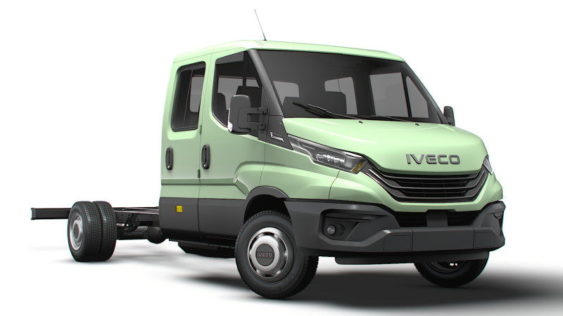 Iveco Daily Double Cab L5 Fahrgestell 2026 3D Modell .c4d .max .obj .3ds .fbx .stl .blend