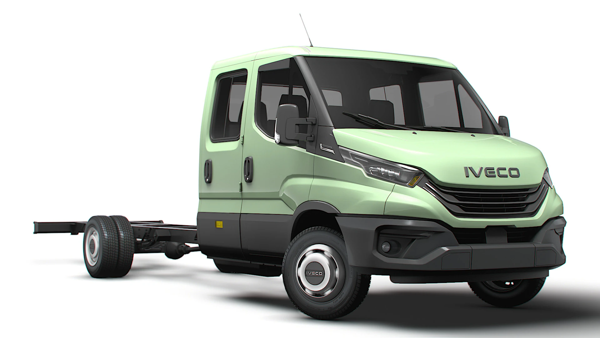 Iveco Daily Double Cab L6 Fahrgestell 2026 3D Modell .c4d .max .obj .3ds .fbx .stl .blend 
