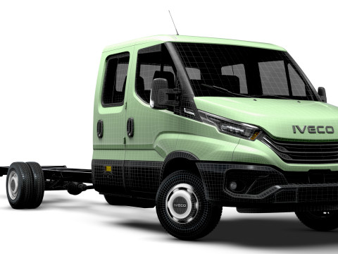 Iveco Daily Doble Cabina L6 Chasis 2026 Modelo 3D