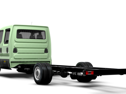 Iveco Daily Doble Cabina L6 Chasis 2026 Modelo 3D