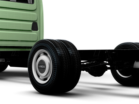 Iveco Daily Doble Cabina L6 Chasis 2026 Modelo 3D