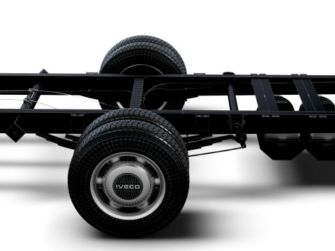 Iveco Daily Doble Cabina L6 Chasis 2026 Modelo 3D