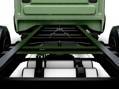 Iveco Daily Doble Cabina L6 Chasis 2026 Modelo 3D