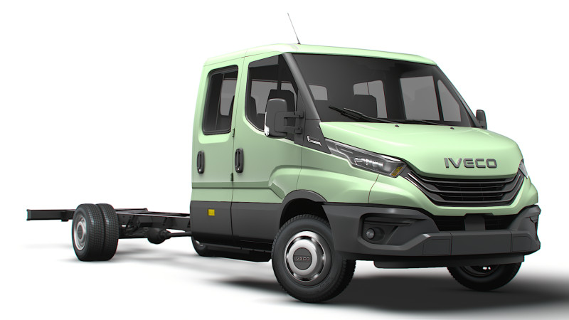 Iveco Daily Double Cabine L7 Châssis 2026 Modèle 3D .c4d .max .obj .3ds .fbx .stl .blend