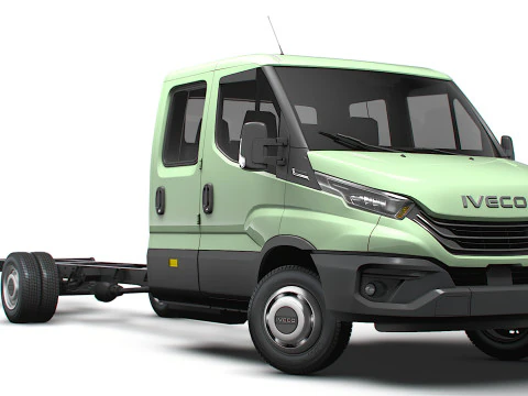 Iveco Daily Doble Cabina L7 Chasis 2026 Modelo 3D