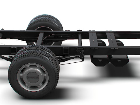 Iveco Daily Double Cabine L7 Châssis 2026 Modèle 3D