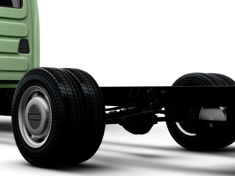 Iveco Daily Double Cabine L7 Châssis 2026 Modèle 3D