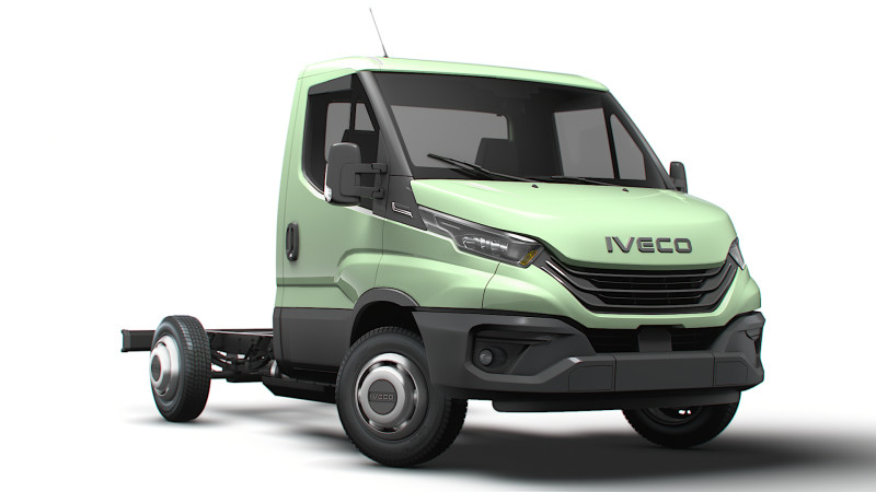 Iveco Daily Single Cab L1 Fahrgestell 2026 3D Modell .c4d .max .obj .3ds .fbx .stl .blend