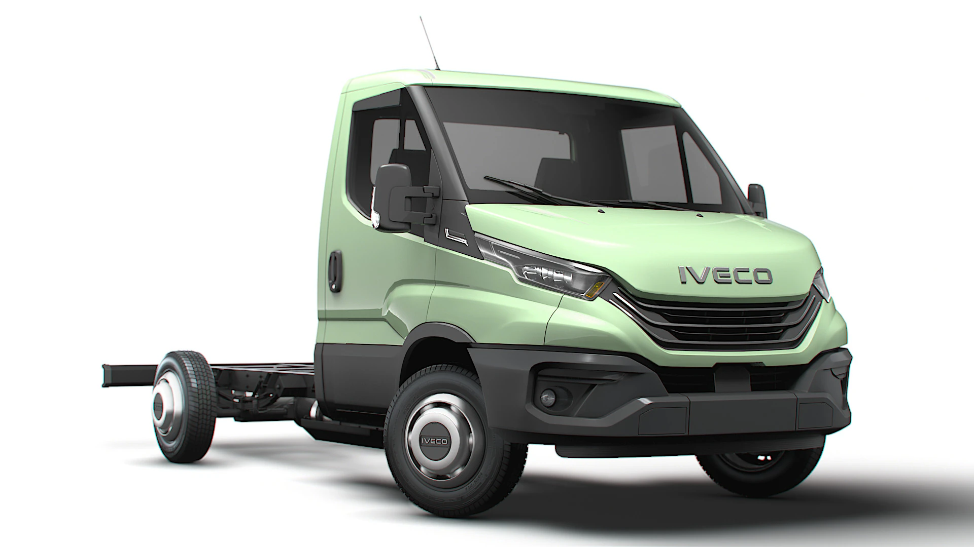 Iveco Daily Single Cab L2-chassis 2026 3D Model .c4d .max .obj .3ds .fbx .stl .blend 
