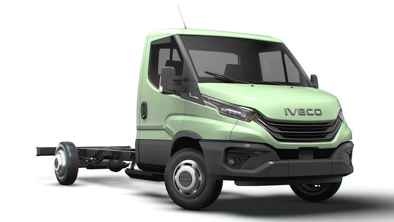 Iveco Daily Single Cab L4-chassis 2026 3D Model .c4d .max .obj .3ds .fbx .stl .blend