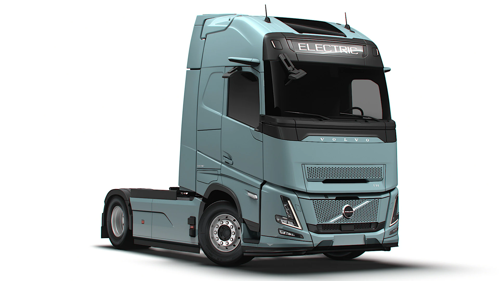 Volvo FH Aero Electric 4x2 Tractor 2026 3D Model .c4d .max .obj .3ds .fbx .stl .blend 