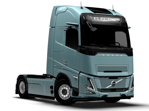 वोल्वो एफएच एयरो इलेक्ट्रिक 4x2 ट्रैक्टर 2026 3D मॉडल