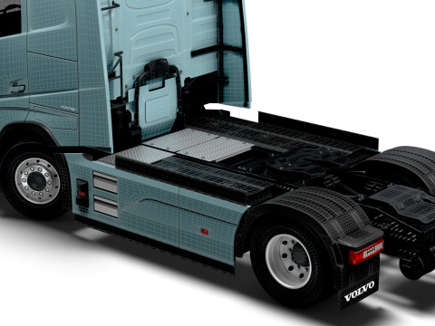 वोल्वो एफएच एयरो इलेक्ट्रिक 4x2 ट्रैक्टर 2026 3D मॉडल