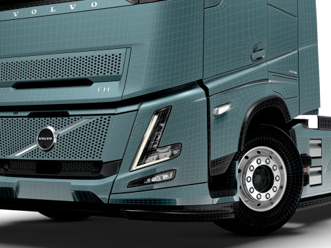 वोल्वो एफएच एयरो इलेक्ट्रिक 4x2 ट्रैक्टर 2026 3D मॉडल