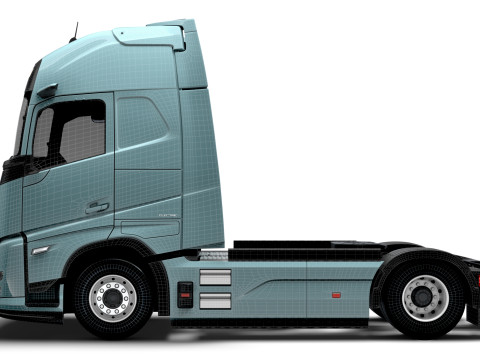 वोल्वो एफएच एयरो इलेक्ट्रिक 4x2 ट्रैक्टर 2026 3D मॉडल