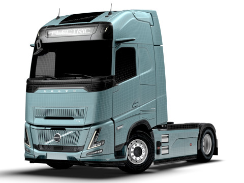वोल्वो एफएच एयरो इलेक्ट्रिक 4x2 ट्रैक्टर 2026 3D मॉडल