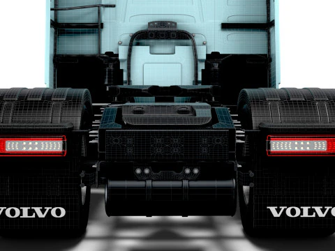Volvo FH Aero Electric 4x2 Tractor 2026 3D Model