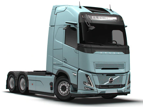 Tractor Volvo FH Aero El&eacute;ctrico 6x2 2026 Modelo 3D