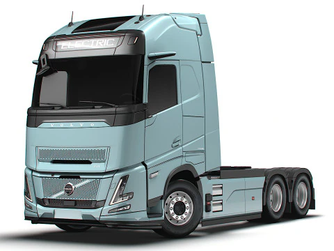 Trator Volvo FH Aero El&eacute;trico 6x2 2026 Modelo 3D