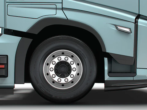 Trator Volvo FH Aero El&eacute;trico 6x2 2026 Modelo 3D