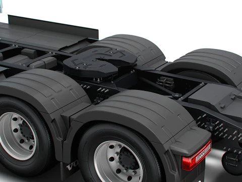 Trator Volvo FH Aero El&eacute;trico 6x2 2026 Modelo 3D