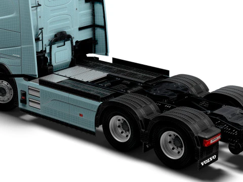 Trator Volvo FH Aero El&eacute;trico 6x2 2026 Modelo 3D