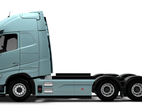 Trator Volvo FH Aero El&eacute;trico 6x2 2026 Modelo 3D