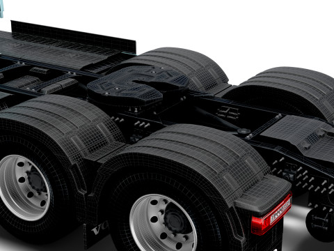 Ciągnik elektryczny Volvo FH Aero 6x2 2026 Model 3D