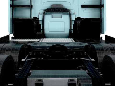 Ciągnik elektryczny Volvo FH Aero 6x2 2026 Model 3D