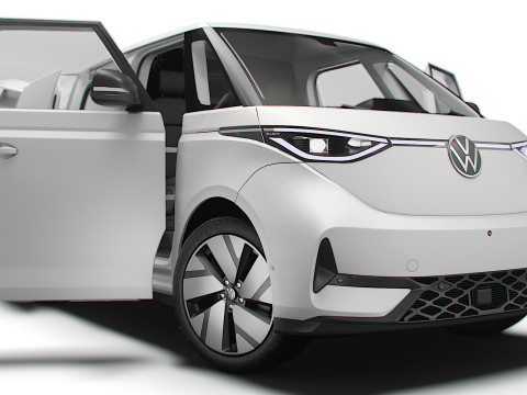 VW ID Buzz Cargo SWB GTX HQInterni 2026 Modello 3D