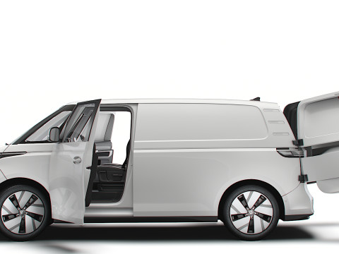 VW ID Buzz Cargo SWB GTX HQInterior 2026 3D Model