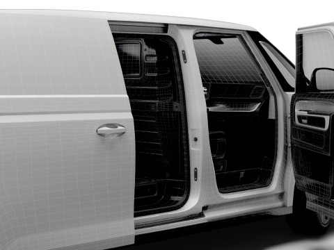 VW ID Buzz Cargo SWB GTX HQInterior 2026 3D Model