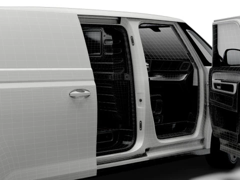 VW ID Buzz Cargo SWB GTX HQInterior 2026 3D Model