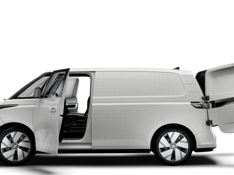 VW ID Buzz Cargo SWB GTX HQInterior 2026 3D Model