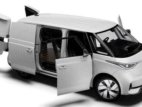 VW ID Buzz Cargo SWB GTX HQInterior 2026 3D Model