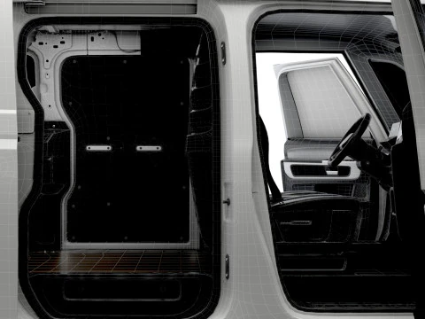 VW ID Buzz Cargo SWB GTX HQInterior 2026 3D Model