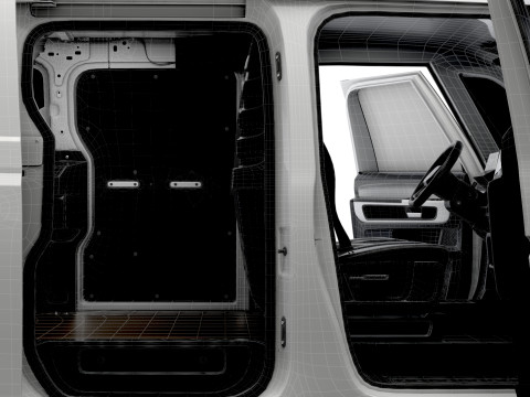 VW ID Buzz Cargo SWB GTX Valf HQInterior 2026 3D Model