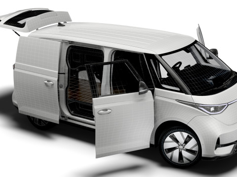 VW ID Buzz Cargo SWB GTX Valf HQInterior 2026 3D Model