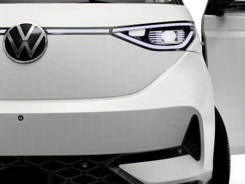 VW ID Buzz Cargo SWB GTX Valf HQInterior 2026 3D Model