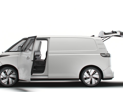 VW ID Buzz Cargo SWB GTX Valf HQInterior 2026 3D Model