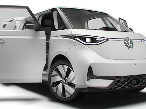 VW ID Buzz Cargo SWB GTX Valf HQInterior 2026 3D Model