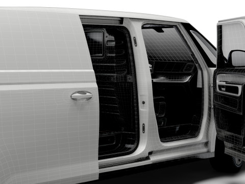 VW ID Buzz Cargo SWB GTX Valf HQInterior 2026 3D Model