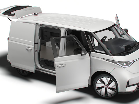 VW ID Buzz Cargo SWB GTX Valf HQInterior 2026 3D Model