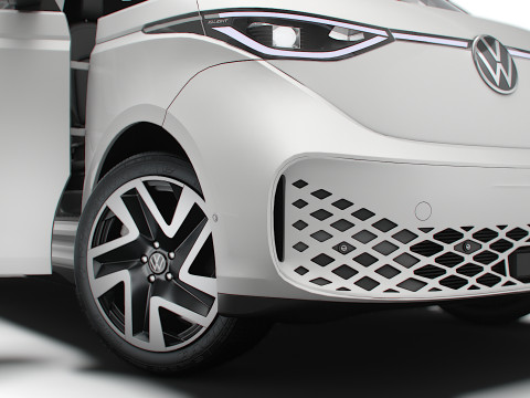 VW ID Buzz Cargo SWB HQInterior 2026 Modelo 3D