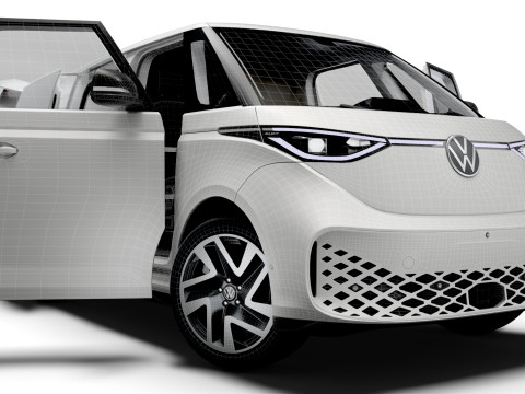 VW ID Buzz Cargo SWB HQInterior 2026 Modelo 3D