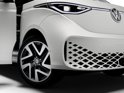 VW ID Buzz Cargo SWB HQInterior 2026 Modelo 3D