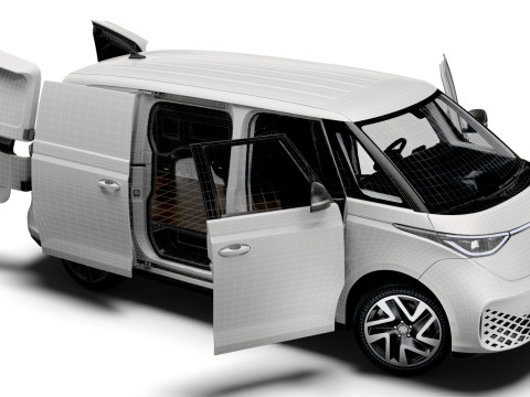 VW ID Buzz Cargo SWB HQInterior 2026 Modelo 3D