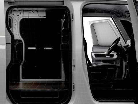 VW ID Buzz Cargo SWB HQInterior 2026 Modelo 3D