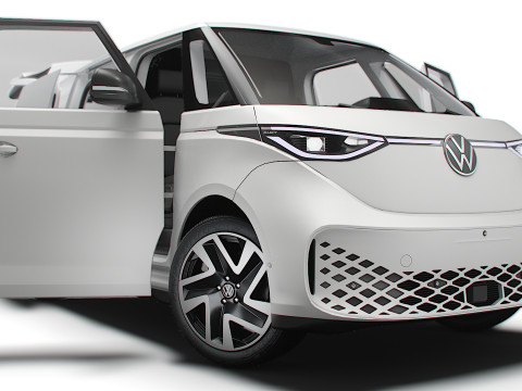 大众 ID Buzz Cargo SWB 阀门 HQ 内饰 2026 3D 模型